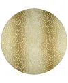 D Style Mali Ml3 6' X 6' Round Area Rug In Gold Tone
