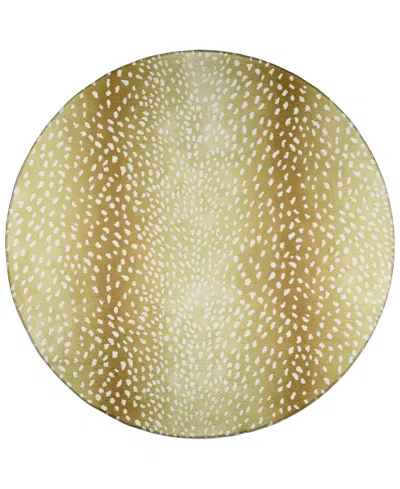 D Style Mali Ml3 8' X 8' Round Area Rug In Gold Tone