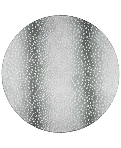 D Style Mali Ml3 8' X 8' Round Area Rug In Onyx