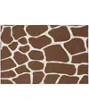 D Style Mali Ml4 1'8" X 2'6" Area Rug In Chocolate
