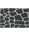 D Style Mali Ml4 1'8" X 2'6" Area Rug In Midnight