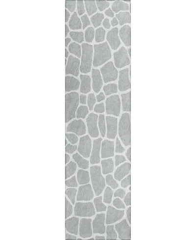 D Style Mali Ml4 2'3" X 12' Runner Area Rug In Onyx