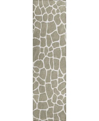 D Style Mansa Msa4 2'3" X 10' Runner Area Rug In Tan,beige