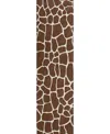 D Style Mali Ml4 2'3" X 12' Runner Area Rug In Chocolate