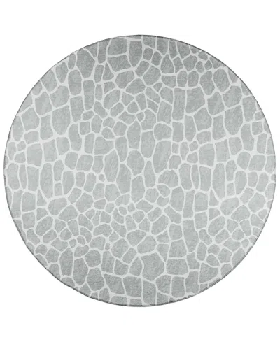 D Style Mali Ml4 4' X 4' Round Area Rug In Onyx