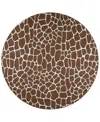 D Style Mali Ml4 8' X 8' Round Area Rug In Chocolate
