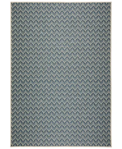 D Style Nusa Outdoor Nsa1 5'1" X 7'5" Area Rug In Blue
