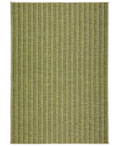 D Style Nusa Outdoor Nsa2 8' X 8' Round Area Rug In Lime