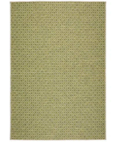 D Style Nusa Outdoor Nsa8 3' X 5' Area Rug In Lime