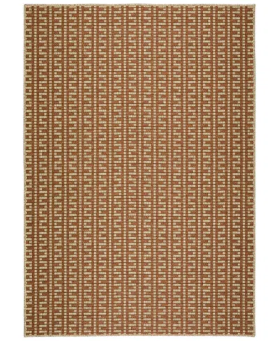 D Style Nusa Outdoor Nsa9 3' X 5' Area Rug In Paprika