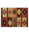 D Style Phoenix Ph1 1'8" X 2'6" Area Rug In Brown