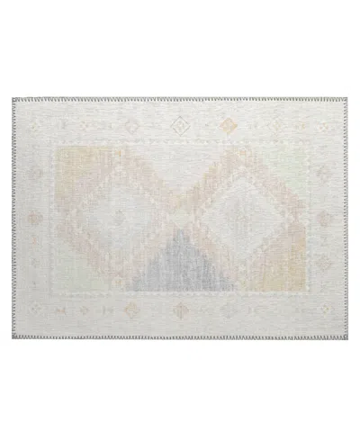 D Style Phoenix Ph2 1'8" X 2'6" Area Rug In Ivory