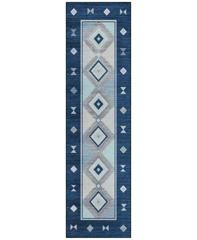 D Style Phoenix Ph2 2'3" X 7'6" Runner Area Rug In Walnut