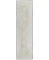 D Style Phoenix Washable Ph2 2'3" X 7'6" Runner Area Rug In Ivory