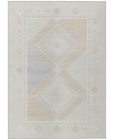 D Style Phoenix Ph2 5' X 7'6" Area Rug In Ivory