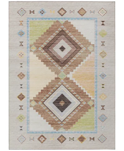 D Style Phoenix Ph2 8' X 10' Area Rug In Taupe