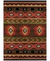 D Style Phoenix Washable Ph3 10' X 14' Area Rug In Chocolate