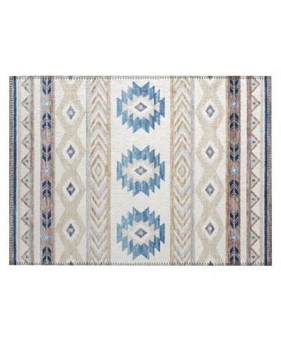 D Style Phoenix Ph3 1'8" X 2'6" Area Rug In Ivory