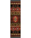 D Style Phoenix Washable Ph3 2'3" X 7'6" Runner Area Rug In Chocolate