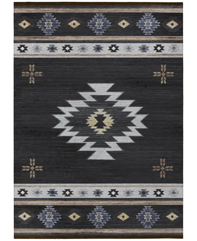 D Style Phoenix Ph4 10' X 14' Area Rug In Black