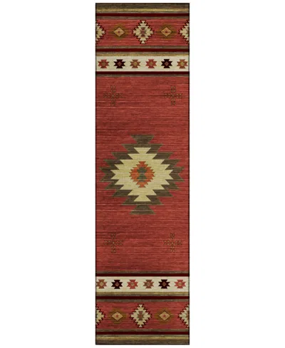 D Style Phoenix Ph4 2'3" X 7'6" Runner Area Rug In Black