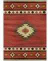 D Style Phoenix Washable Ph4 5' X 7'6" Area Rug In Paprika