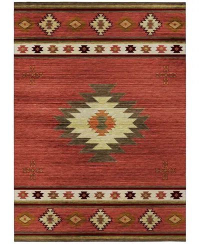 D Style Phoenix Ph4 5' X 7'6" Area Rug In Paprika