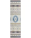 D Style Phoenix Washable Ph3 2'3" X 7'6" Runner Area Rug In Ivory