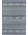 D Style Rhodes Rr2 5'1" X 7'5" Area Rug In Blue