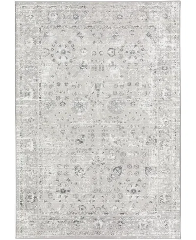 D Style Rhodes Rr8 3'2" X 5'1" Area Rug In Silver