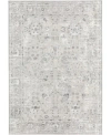 D Style Lindos Lds8 Area Rug In Silver