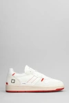 DATE COURT 2.0 SNEAKERS IN WHITE LEATHER AND FABRIC