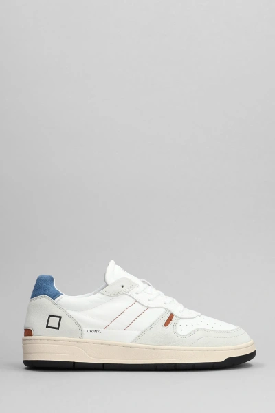 Date Court 2.0 Sneakers In White Leather And Fabric