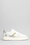DATE COURT 2.0 SNEAKERS IN WHITE SUEDE AND LEATHER