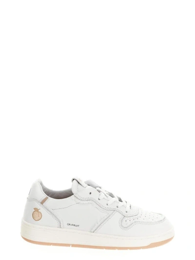 Date Court Fruit Peach  Sneakers In White