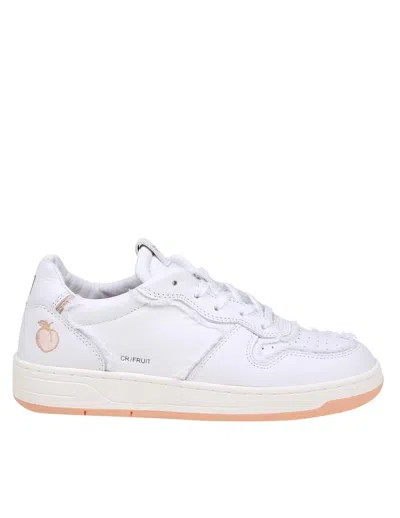 Date Court Trainers In White Leather