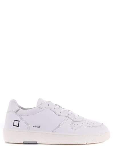 Date D.a.t.e. Sneakers Court Calf Leather In White