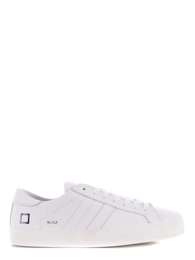 D.a.t.e. Mens Sneakers In Leather In White
