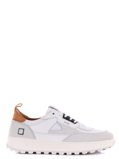 D.a.t.e. Sneakers Kdue Colored In Suede And Nylon Mesh In White