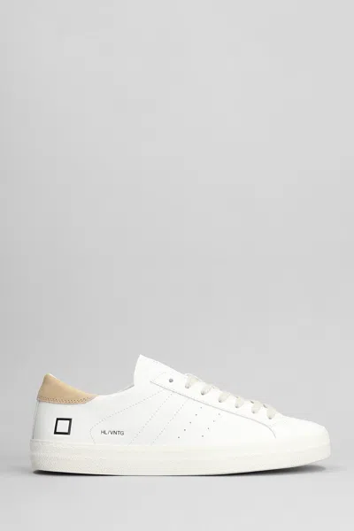 Date Hill Low Sneakers In White Leather D.a.t.e.