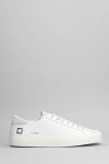 DATE HILL LOW SNEAKERS IN WHITE SUEDE AND LEATHER