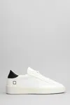 Date Levante Dragon Sneakers In White Suede And Fabric In White