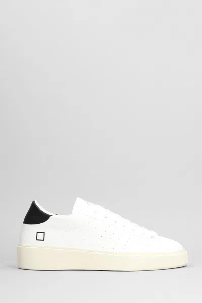 DATE LEVANTE SNEAKERS IN WHITE LEATHER D.A.T.E.