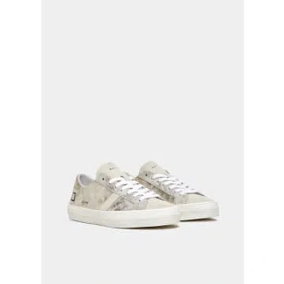 Date Platinum Hill Low Stardust Sneakers In White