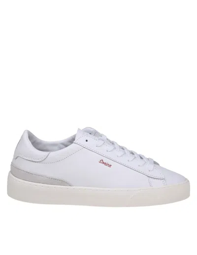 Date Sonica Sneakers In White Leather And Suede