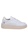 DATE STEP CALF trainers IN LEATHER AND WHITE colour
