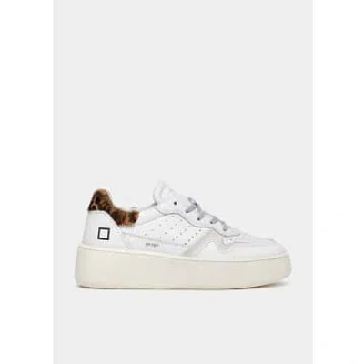 Date Step Calf White-leopard In White Leopard Bianco