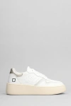 DATE STEP SNEAKERS IN WHITE LEATHER