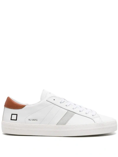 Date White And Brown Hill Sneakers