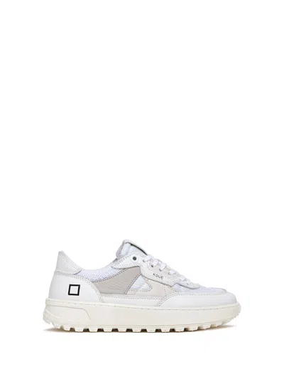 Date White Kdue Sneaker In Leather